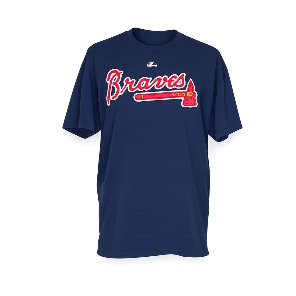 MAJESTIC " UPTON #2"ATLANTA BRAVES MLB CASUAL CLASSIC FAN EVERYDAY WEAR T-SHIRT